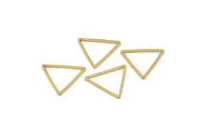 17mm Brass Triangles, 50 Raw Brass Triangles (17x17x17mm) Bs-1123