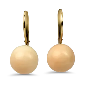 1870 Collection 14K Yellow Gold Coral Drop Earrings