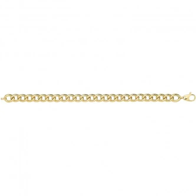 9ct Yellow Gold Hollow Bracelet BR689