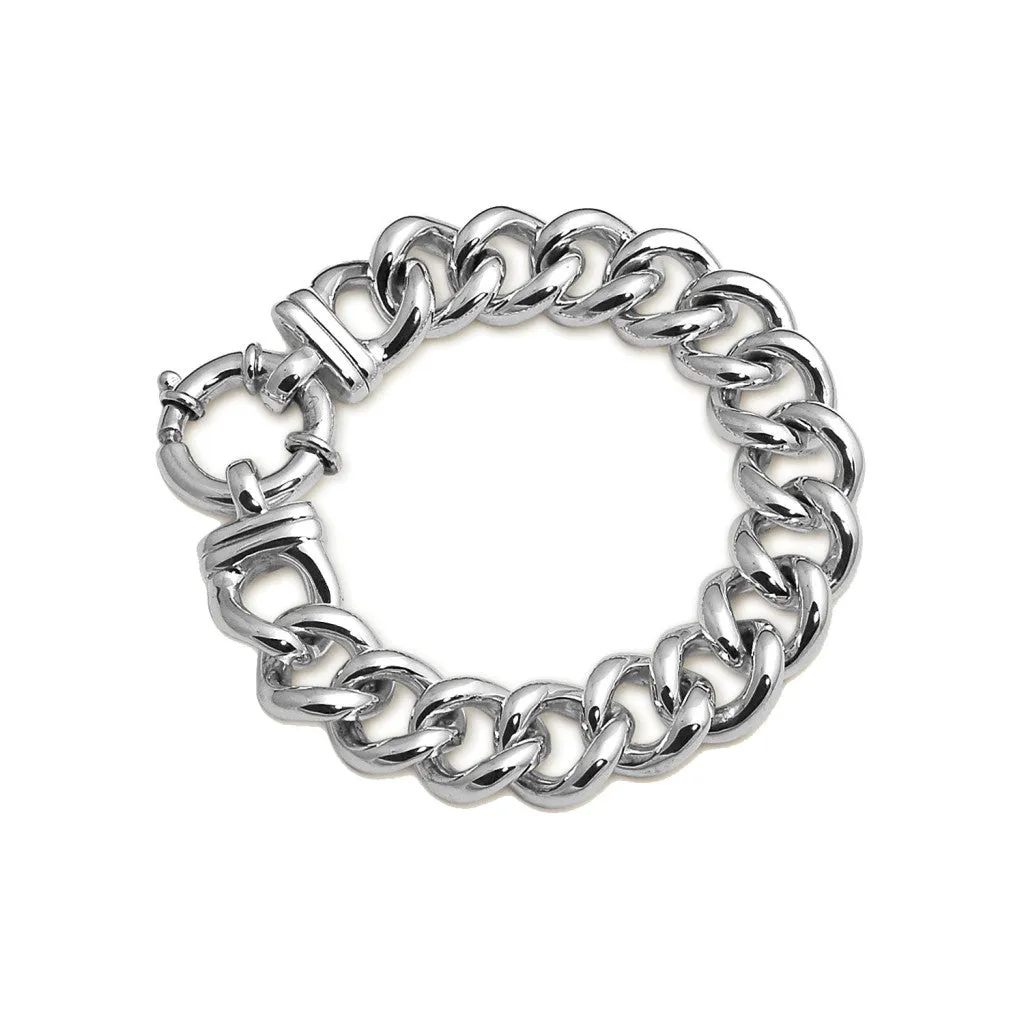 A Von Treskow Medium Mama Sterling Silver Bolt Bracelet