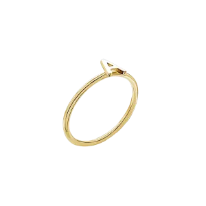 Amare Wear Initial Stackable Rings 14K Gold