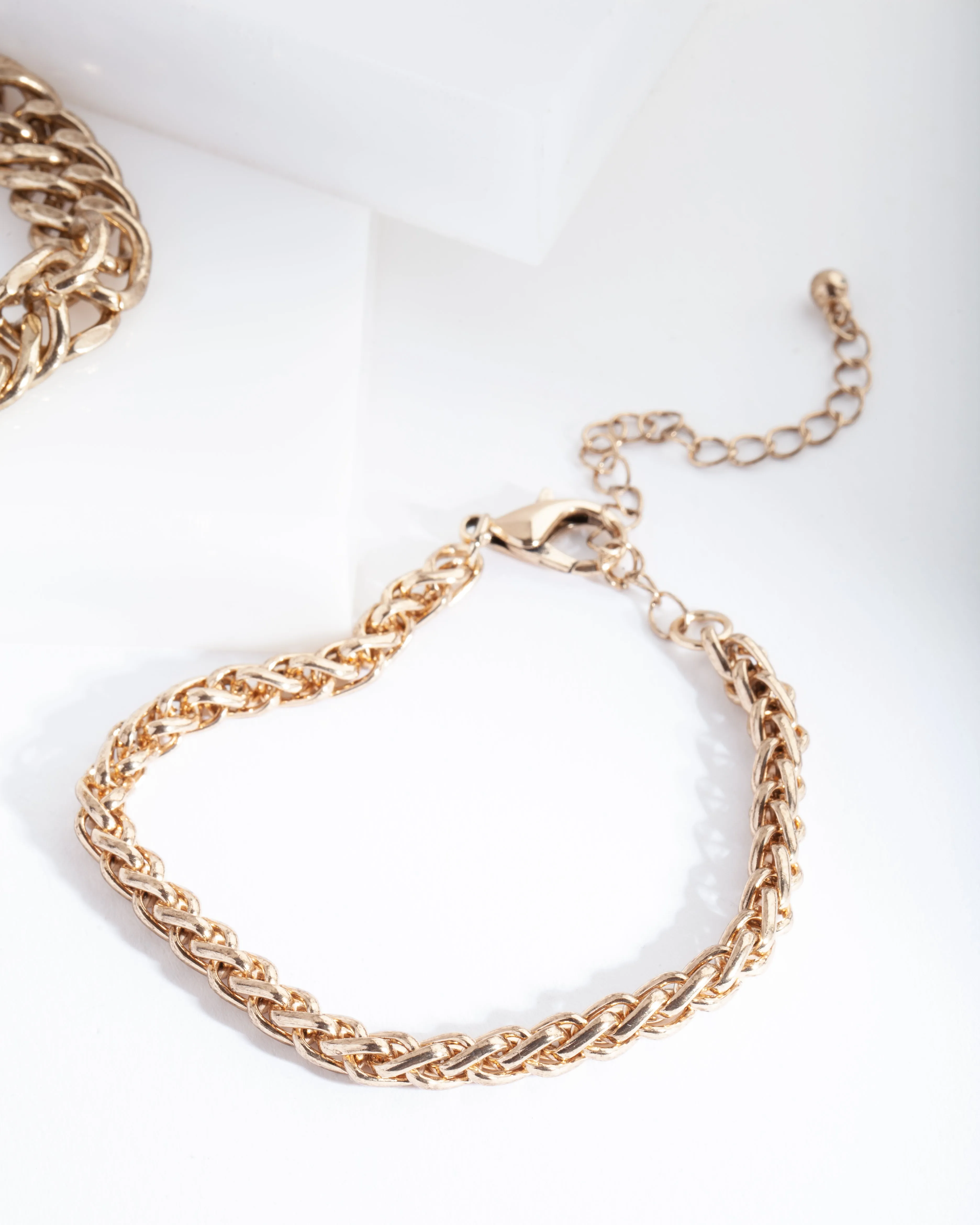 Antique Gold Multi Chain Bracelet Pack