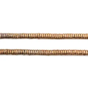 Antiqued Brass Kenya Heishi Beads (4mm)