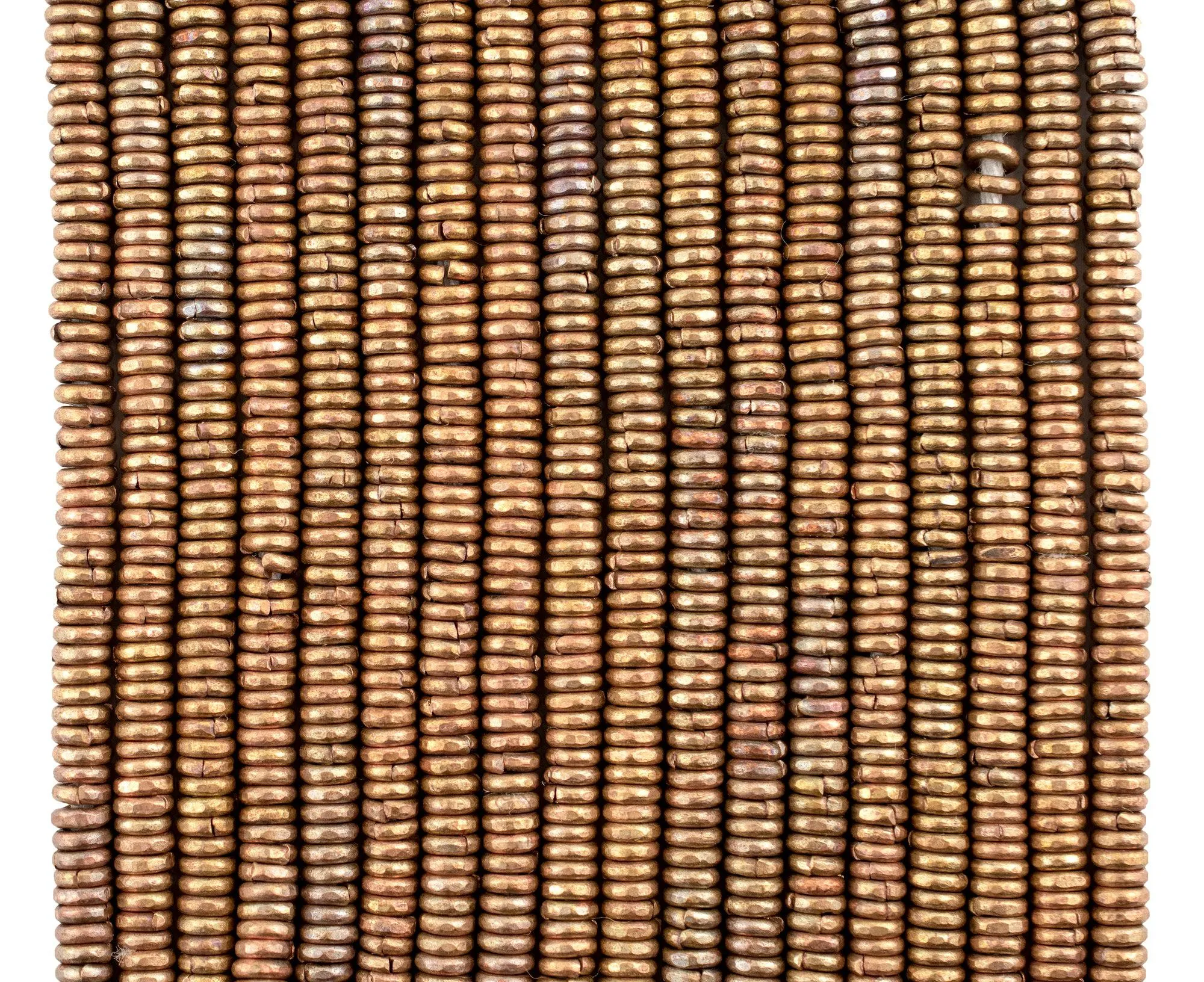 Antiqued Brass Kenya Heishi Beads (4mm)