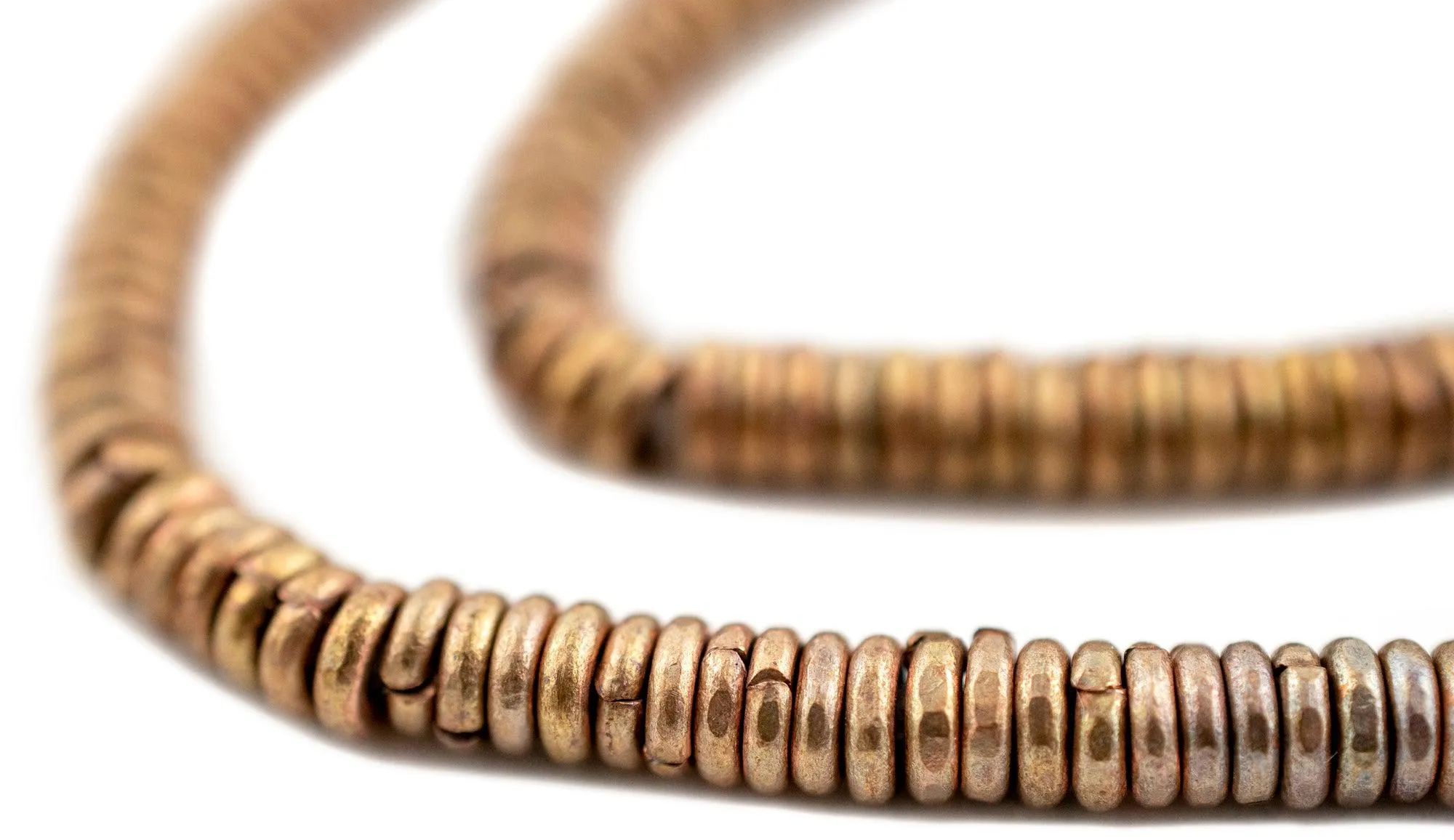 Antiqued Brass Kenya Heishi Beads (4mm)