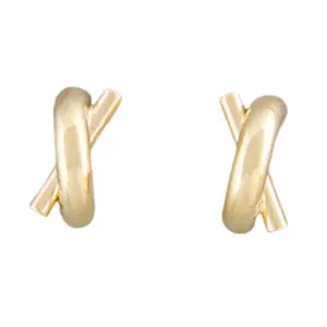 Bar   Curve Stud Earrings