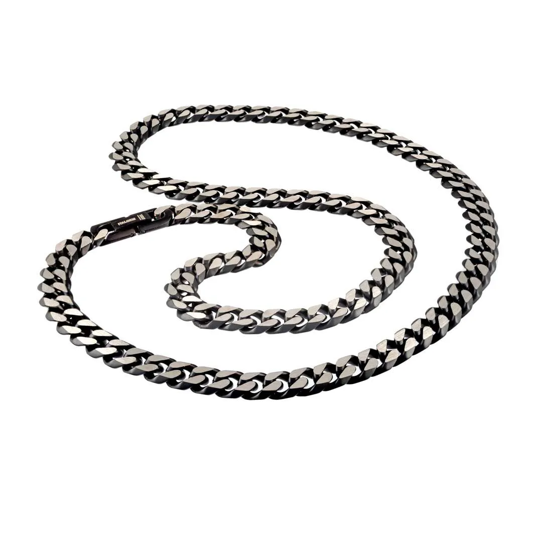 Bentayga Stainless Steel Black Ion Plated Curb Chain