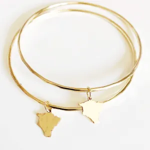 Big island charm bangle (B389)