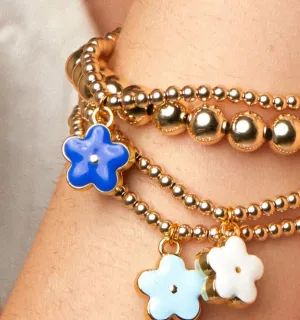 Blue Flower Bracelet