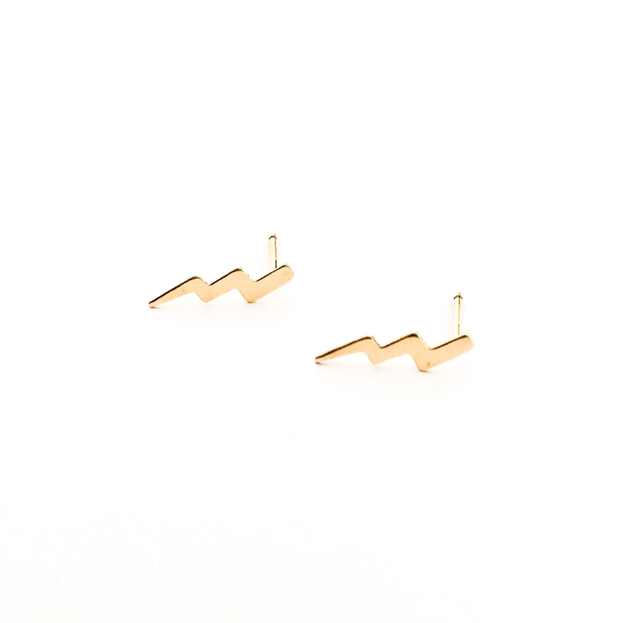 Bolt of Lightning Stud Earrings