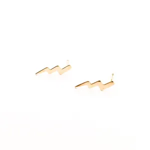 Bolt of Lightning Stud Earrings