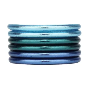 BuDhaGirl | Set of Six | All the Oceans All Weather Bangles