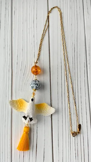 Calypso the Cockatoo Pendant Necklace