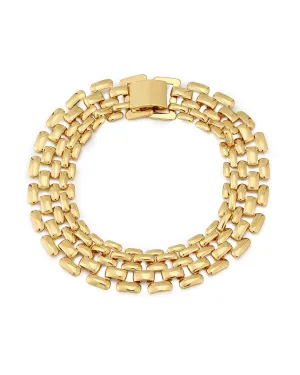 Celine Chain Link Bracelet- Gold