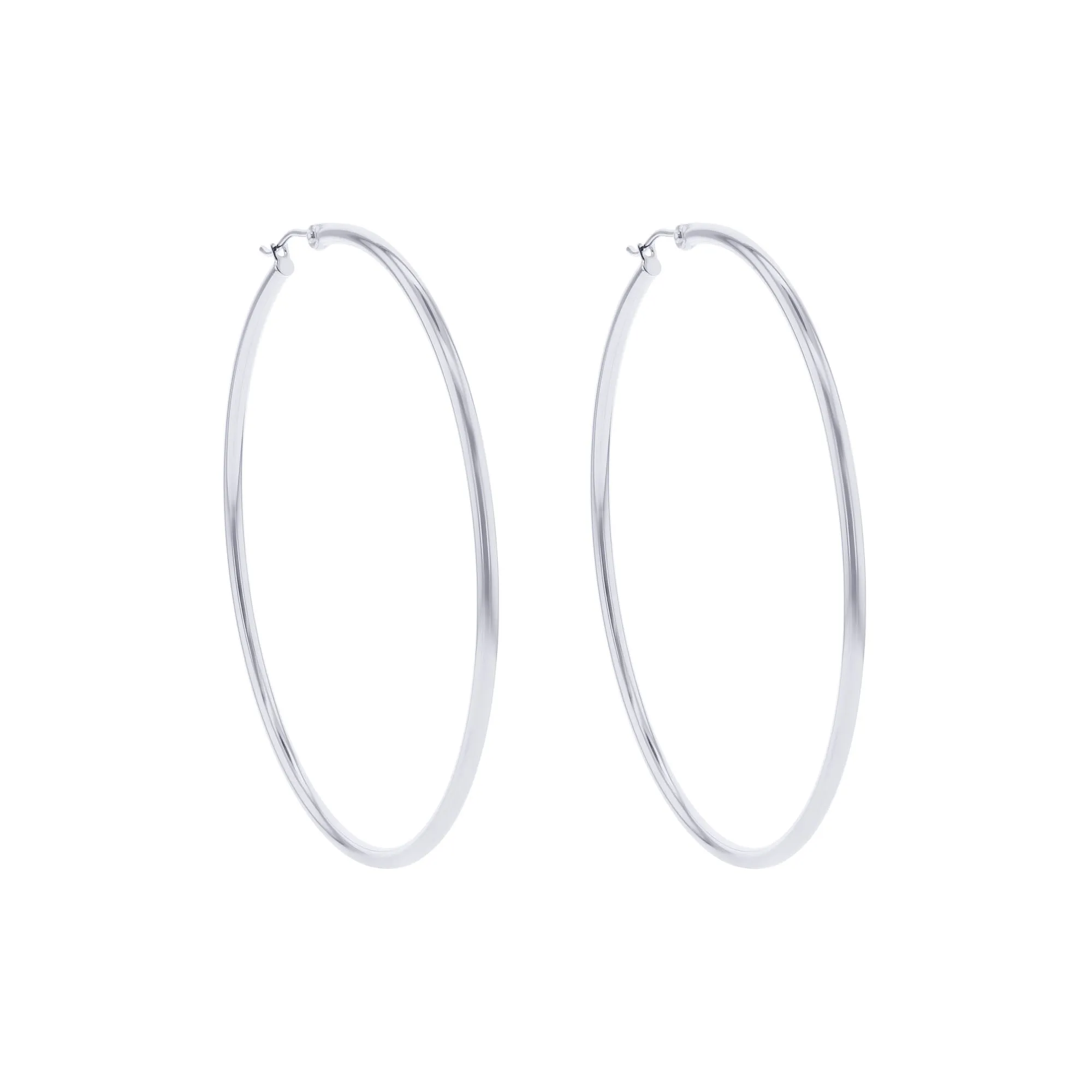 Classic Gold Hoop Earrings - 2x60MM