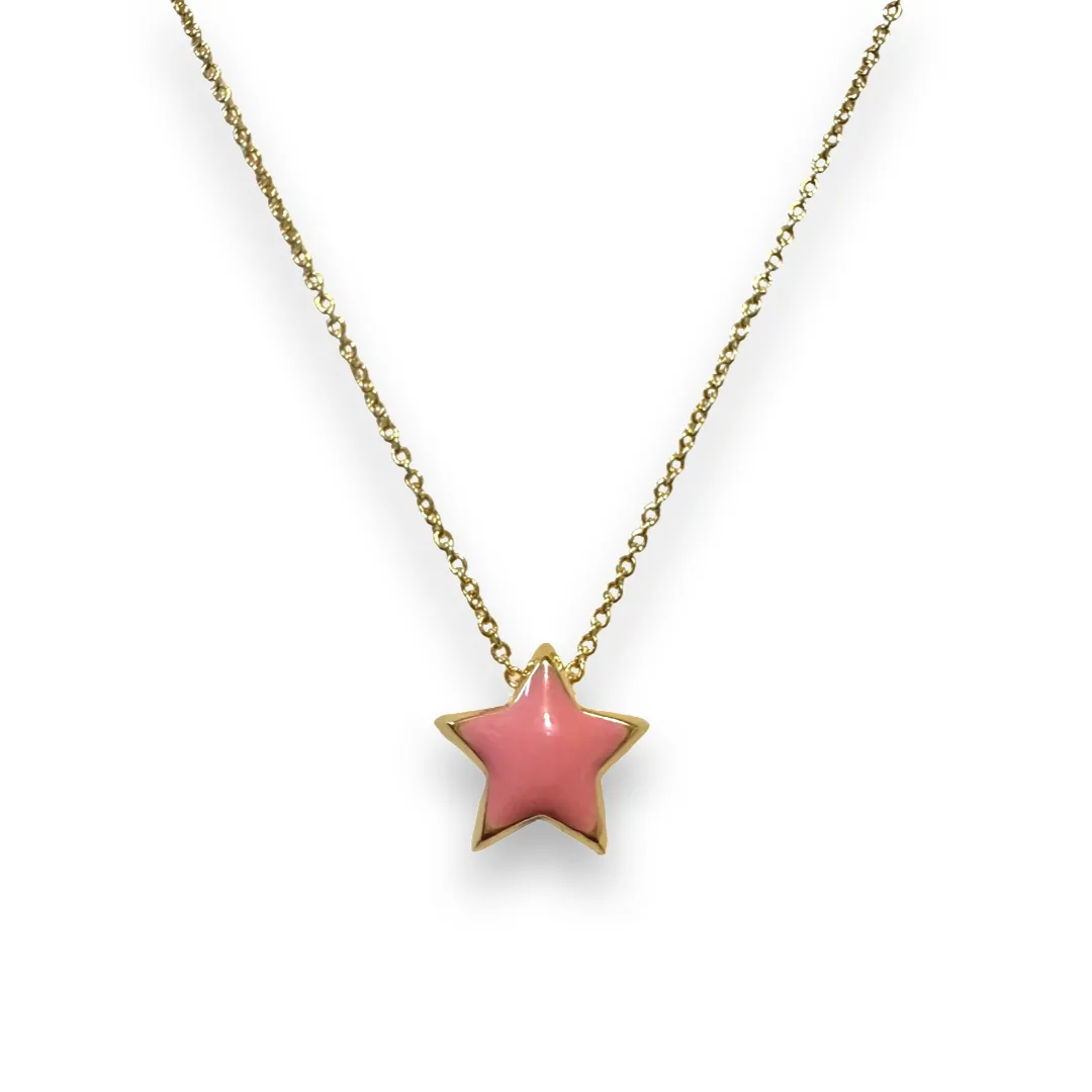 Color Star Puff Necklace