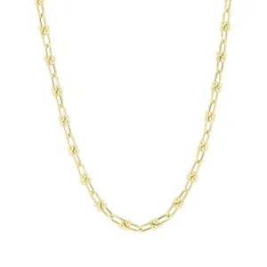 Contender U Link Gold Chain Necklace 18“