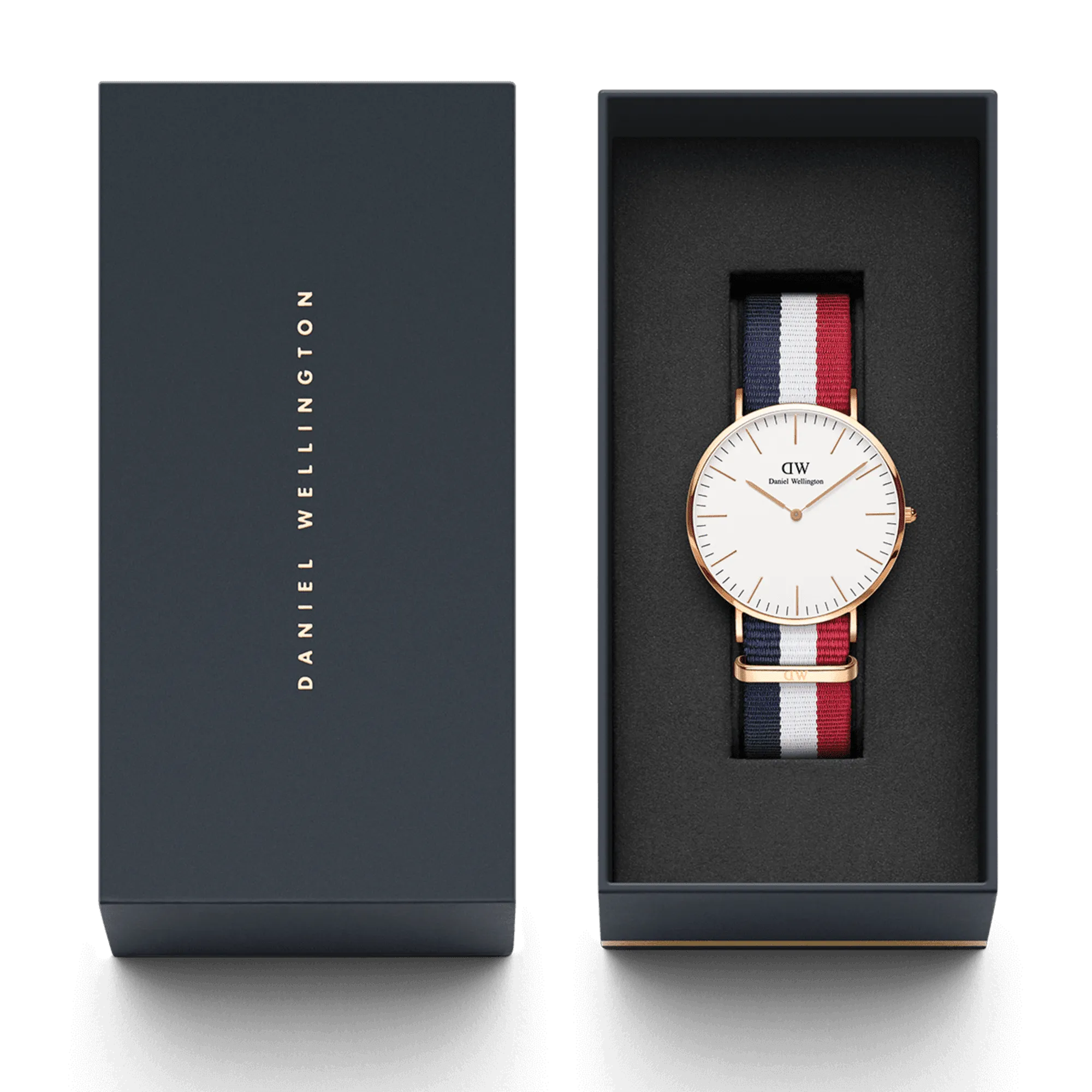 Daniel Wellington Classic 40 Cambridge Rose Gold & White Watch