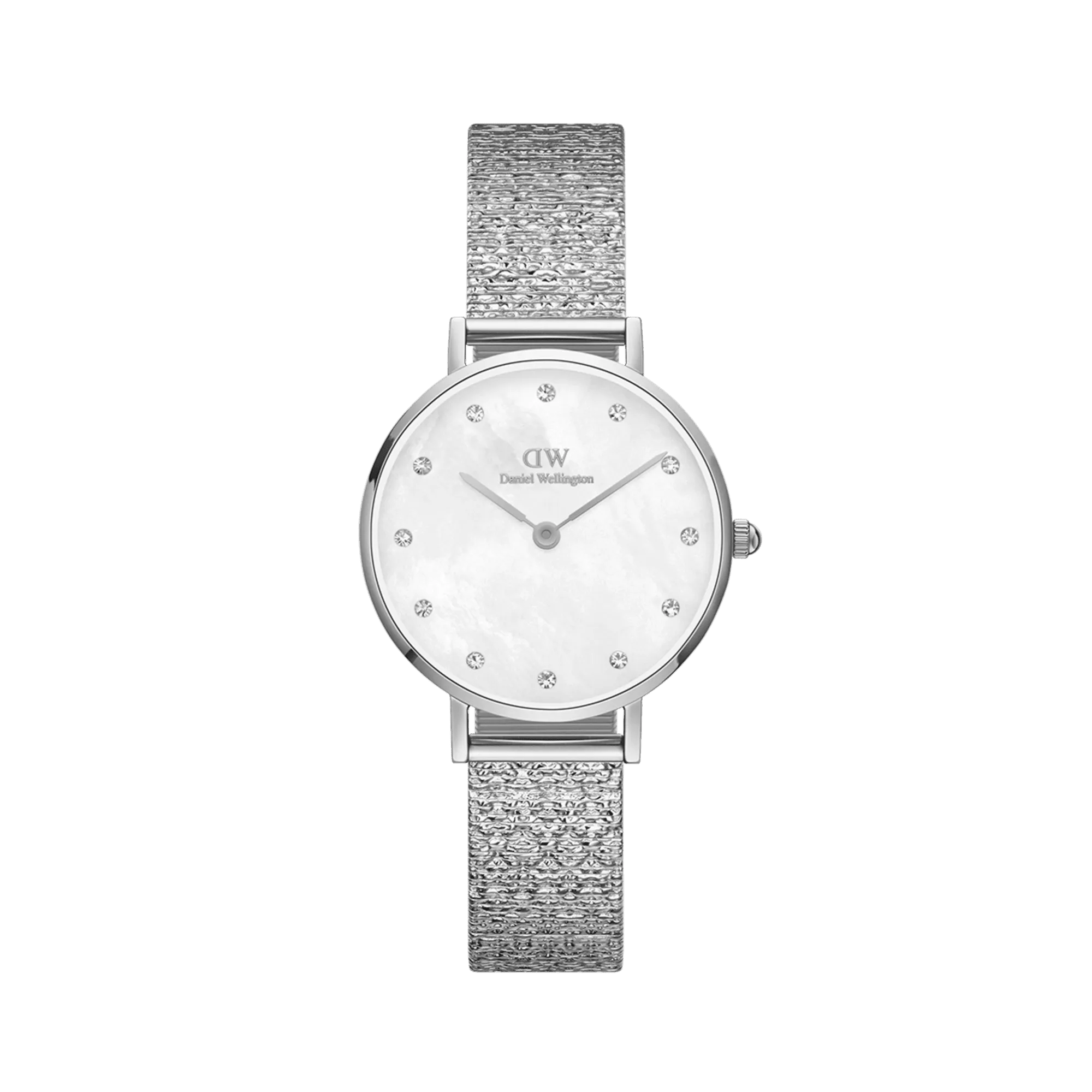 Daniel Wellington Petite 28 Lumine Silver Mother of Pearl White Watch