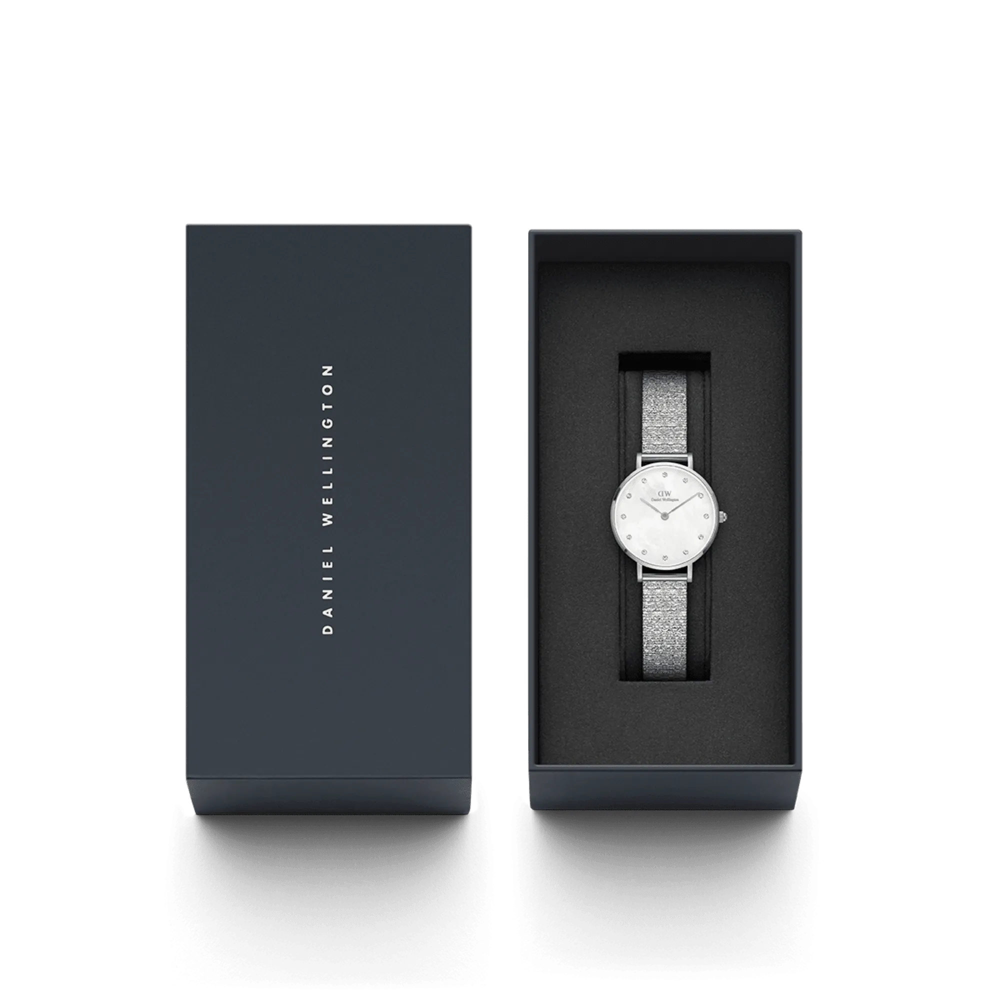 Daniel Wellington Petite 28 Lumine Silver Mother of Pearl White Watch