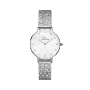 Daniel Wellington Petite 28 Lumine Silver Mother of Pearl White Watch