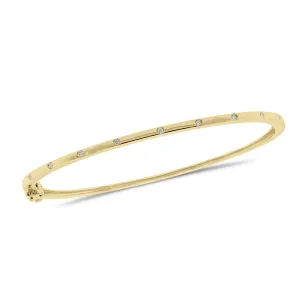 Diamond Slim Dotted Bangle Bracelet