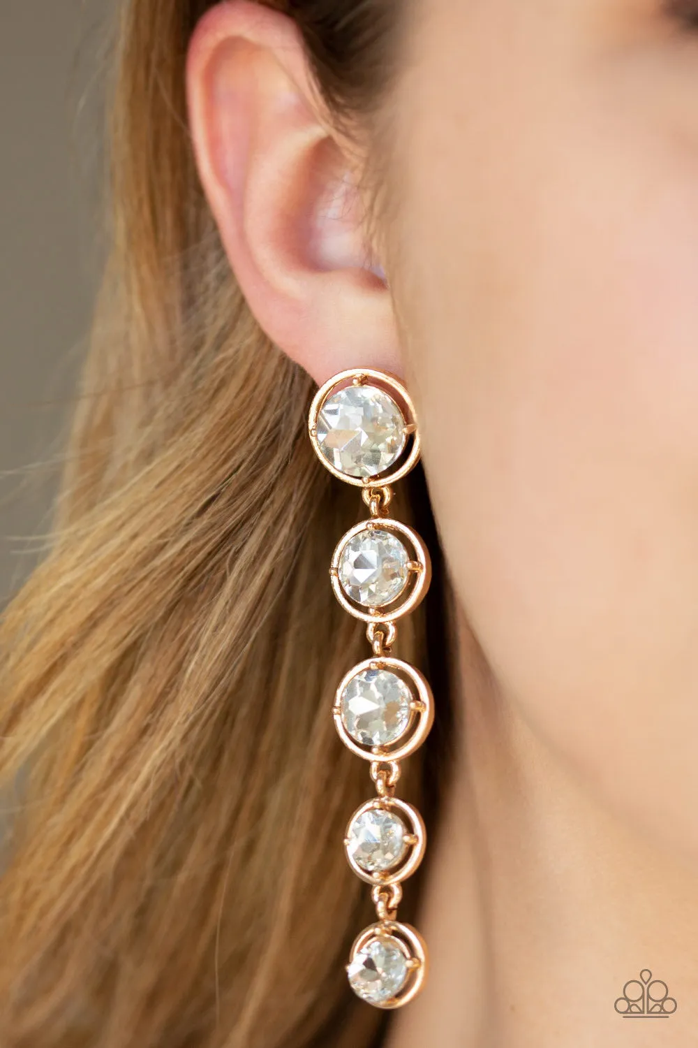 Drippin In Starlight Gold-Earrings