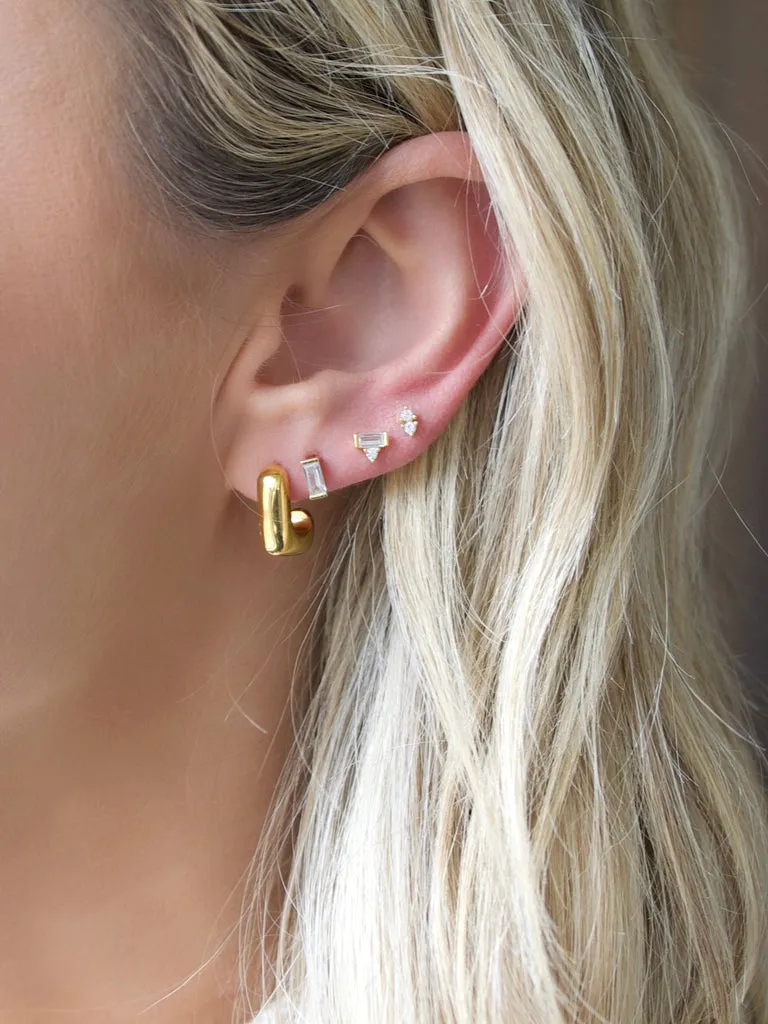 Farrah B Finesse Hoop Earrings in Gold