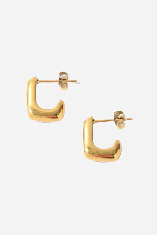 Farrah B Finesse Hoop Earrings in Gold