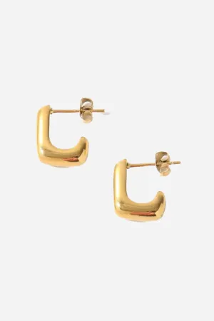 Farrah B Finesse Hoop Earrings in Gold