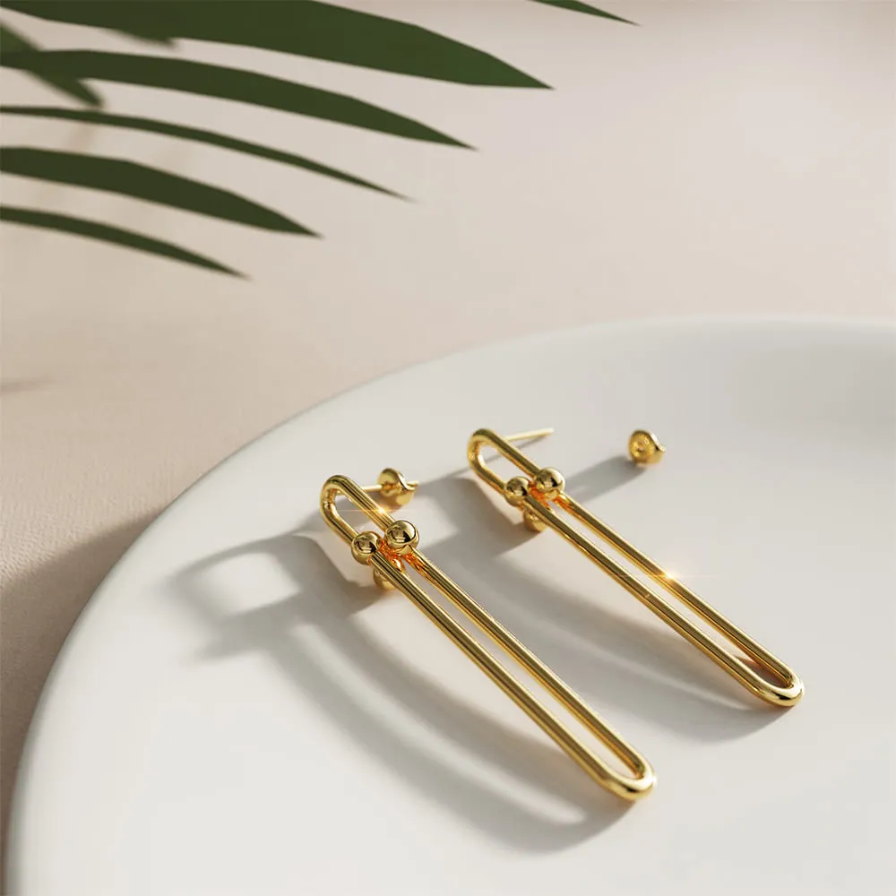 Flaneur Dangly Stud Earrings