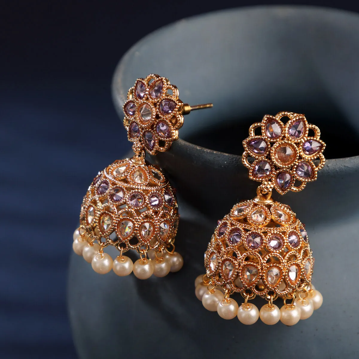 FLORAL BHOOM JHUMKI