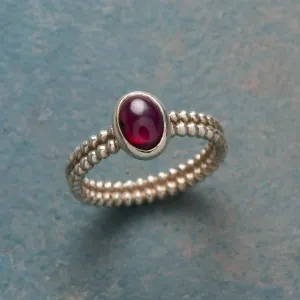 Garnet Grace Note Ring