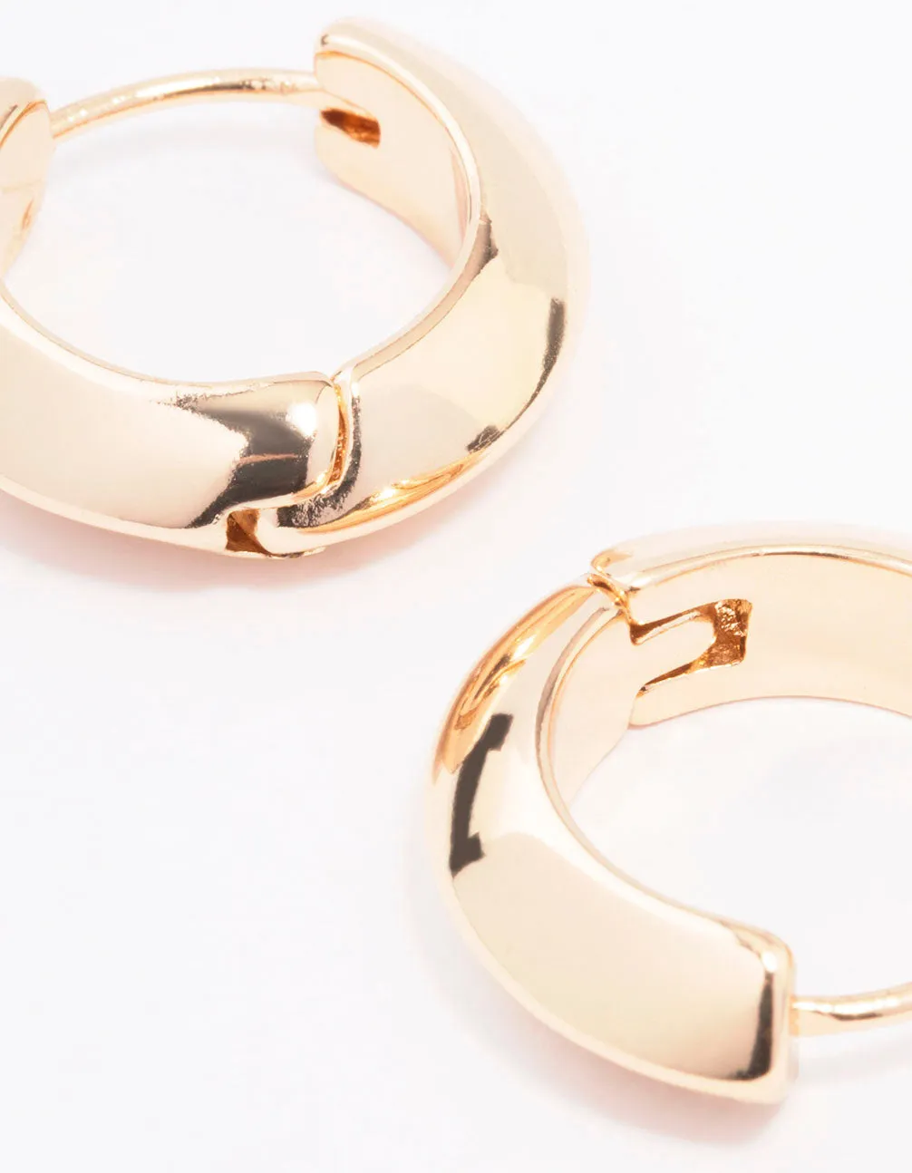 Gold Chunky Small Hoop Earrings