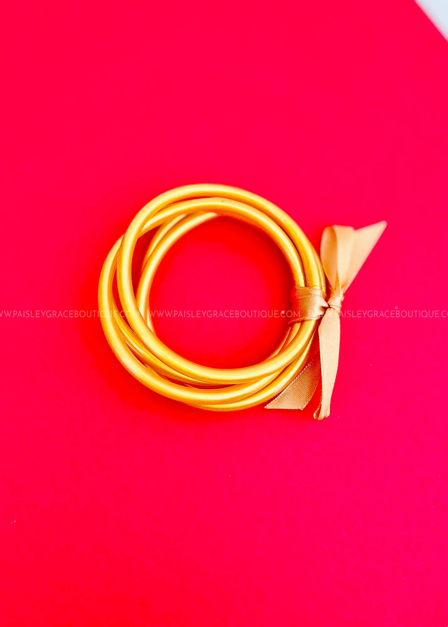 Gold Jelly Bangle Bracelet Set