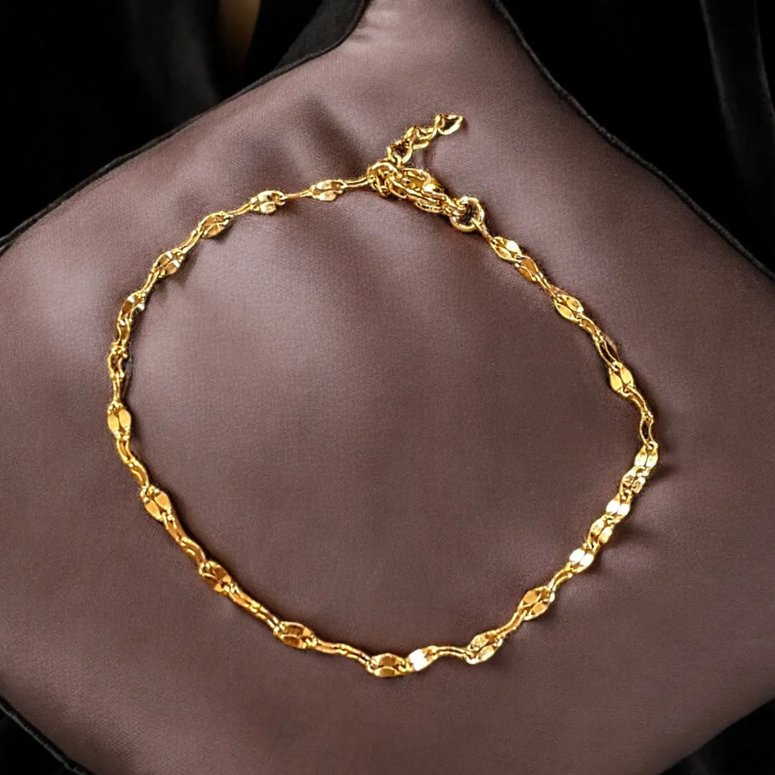 Gold Sparkle Chain Bracelet