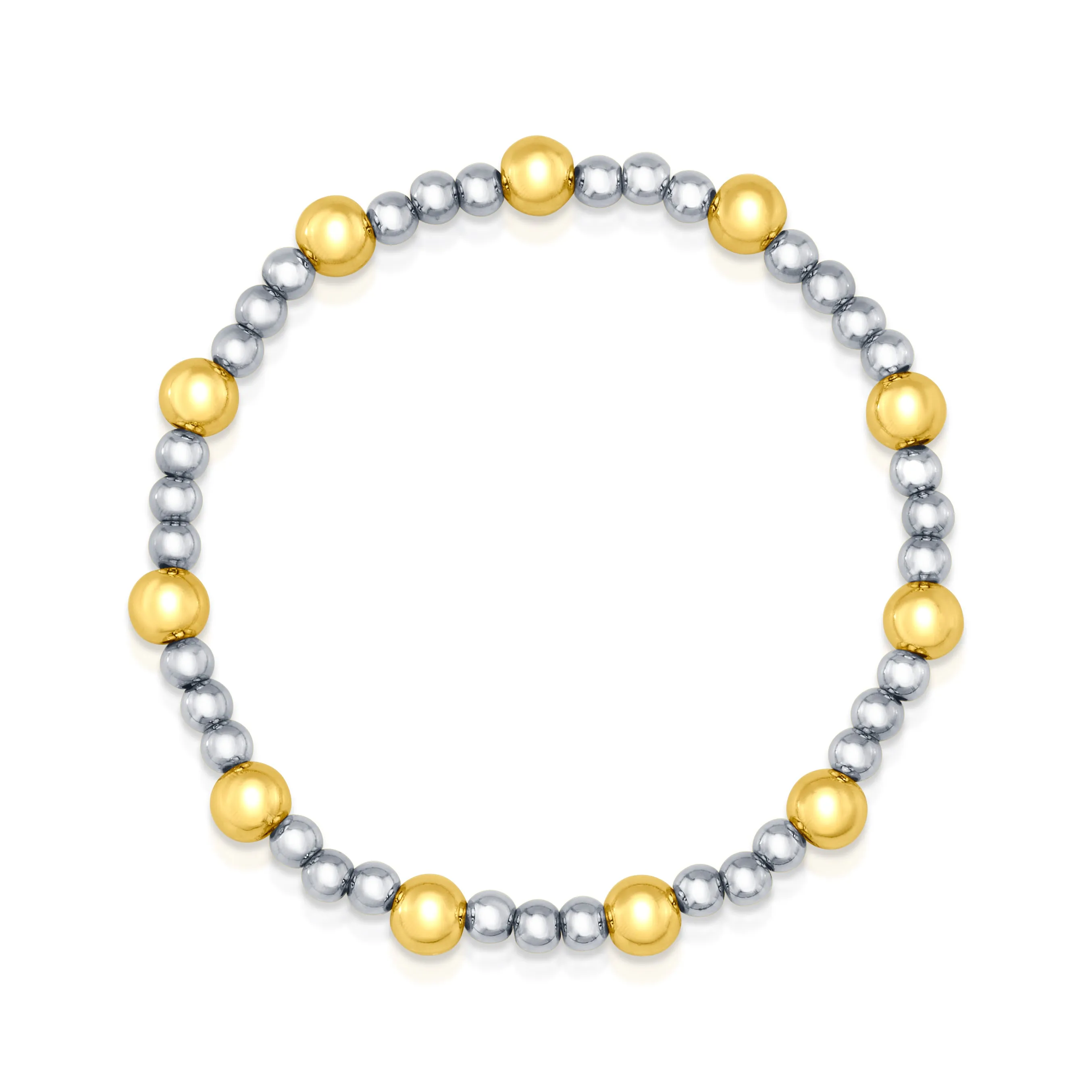 GOLD STATION BALL BRACELET