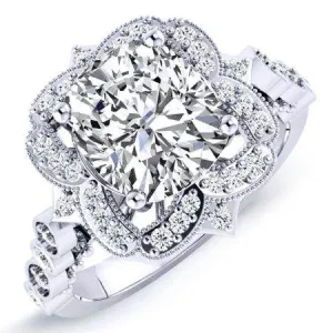 Hana - Cushion Lab Diamond Engagement Ring (IGI Certified)