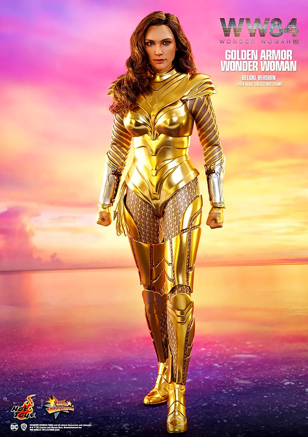 HOT TOYS DC WONDER WOMAN 1984 GOLDEN ARMOR WONDER WOMAN (DELUXE VERSION) 16 MMS578