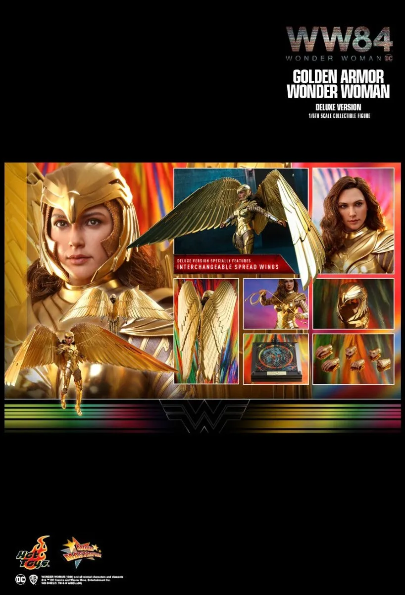 HOT TOYS DC WONDER WOMAN 1984 GOLDEN ARMOR WONDER WOMAN (DELUXE VERSION) 16 MMS578