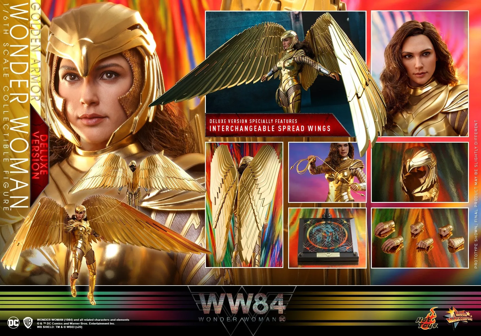 Hot Toys - MMS578 - Wonder Woman 1984 - 1/6th scale Golden Armor Wonder Woman Figure (Deluxe Ver.).