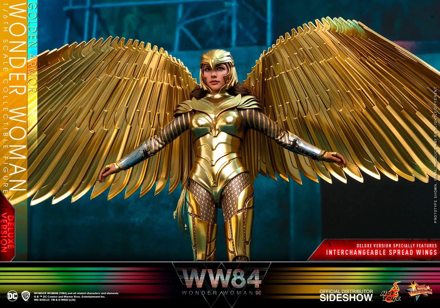 Hot Toys Movie Masterpiece 1/6 Scale Figure - Golden Armor Wonder Woman (Deluxe Version)