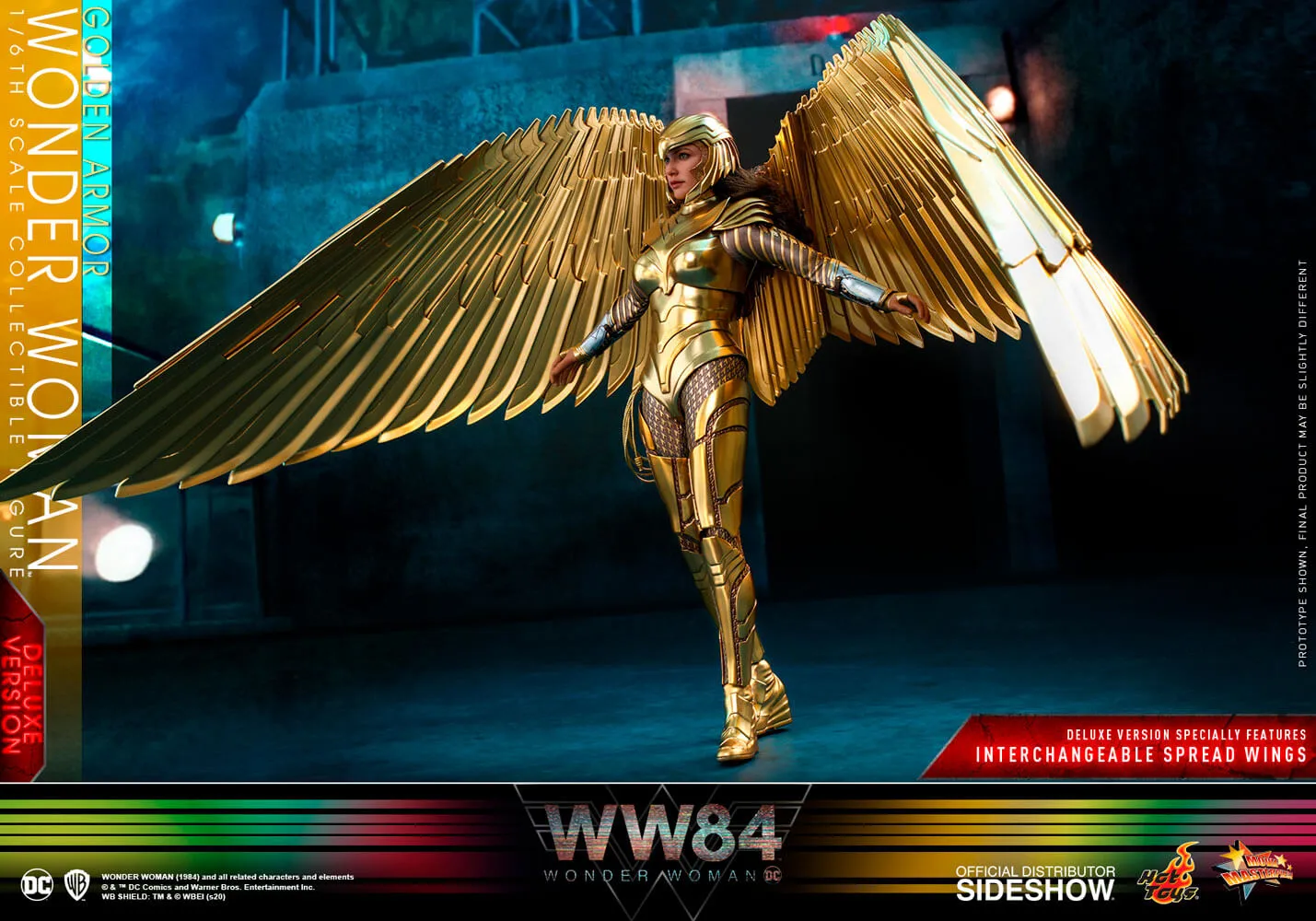 Hot Toys Movie Masterpiece 1/6 Scale Figure - Golden Armor Wonder Woman (Deluxe Version)