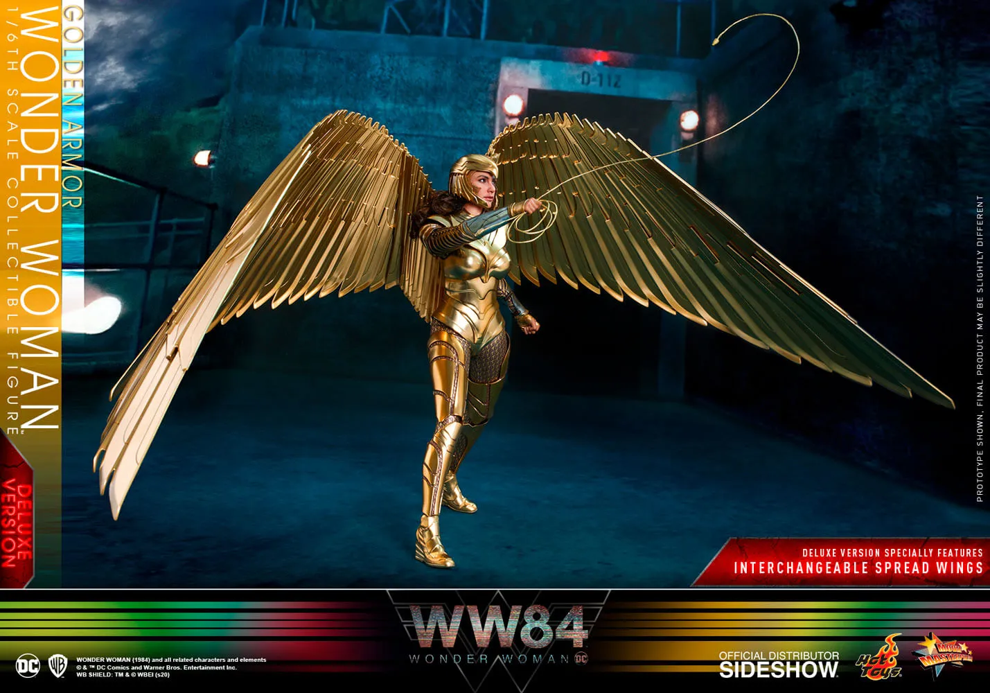 Hot Toys Movie Masterpiece 1/6 Scale Figure - Golden Armor Wonder Woman (Deluxe Version)