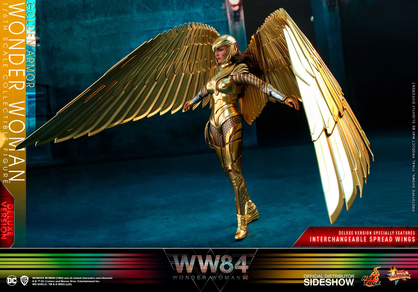 Hot Toys Movie Masterpiece 1/6 Scale Figure - Golden Armor Wonder Woman (Deluxe Version)