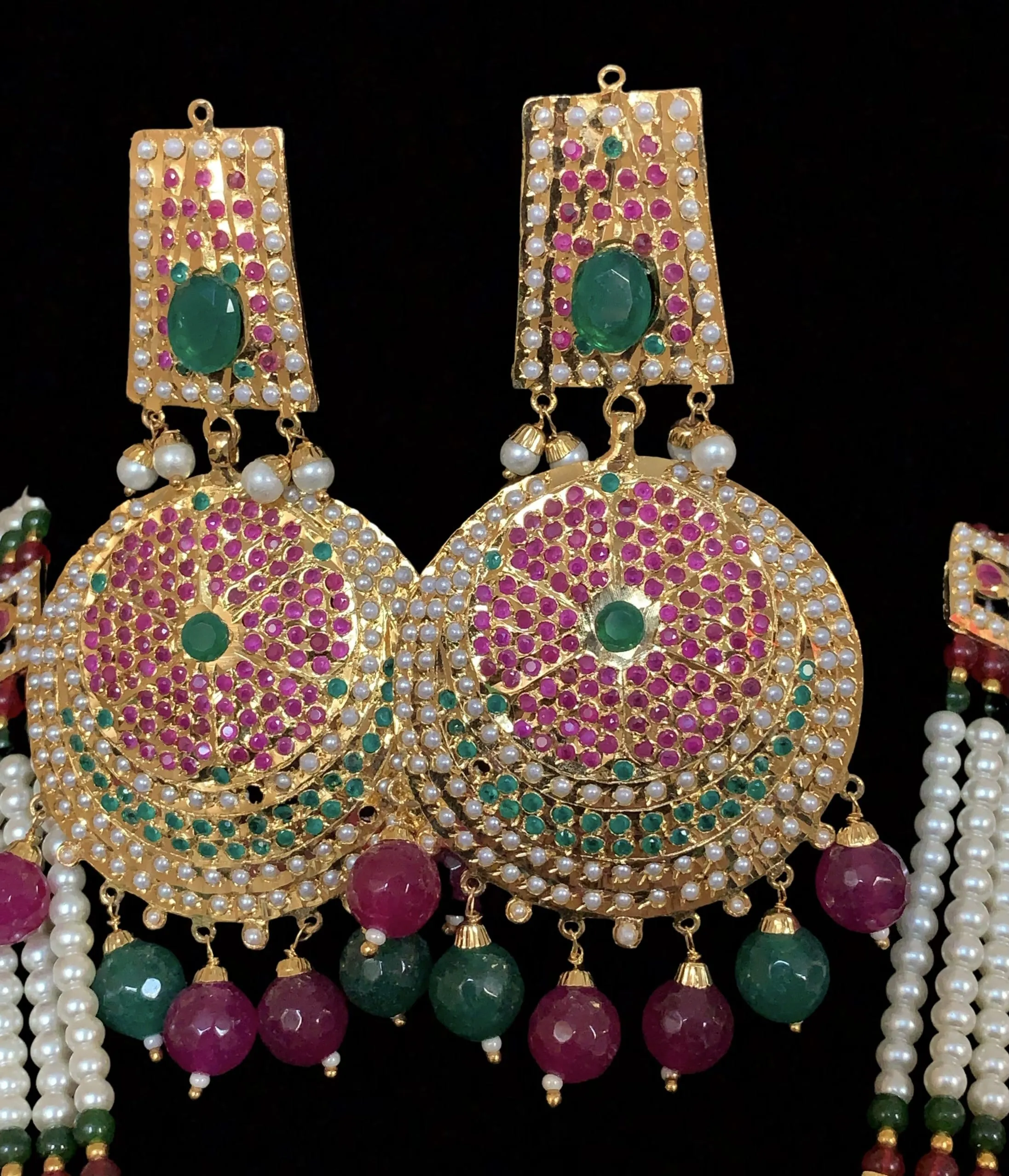 Huriya Ruby emerald rani haar ( SHIPS IN 4 WEEKS )