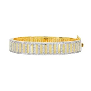 Illuminating Wide Hinge Bangle