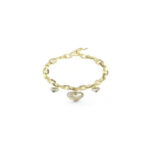 Ladies Multi Crystal Hearts Charm Bracelet UBB04500YGL