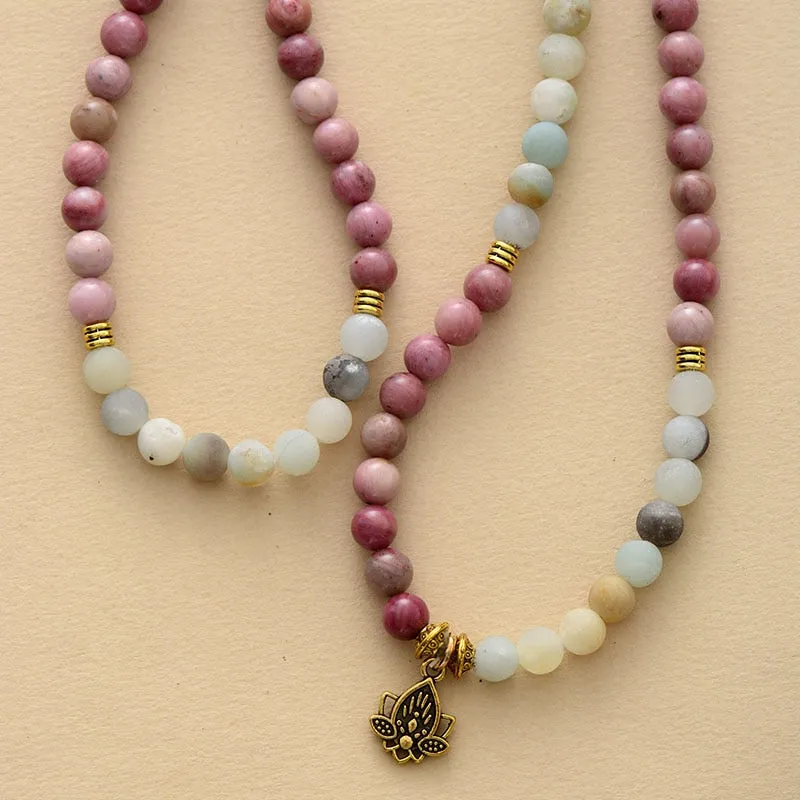 Malas 108 Beads 6MM Natural Stones Necklaces Bracelet