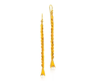 Nava Zahavi Yellow 24K Gold Drop Earrings